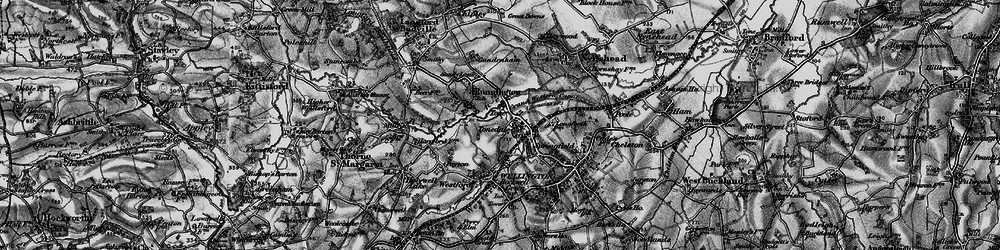 Old map of Tonedale in 1898
