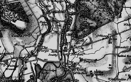 Old map of Tong Norton in 1897