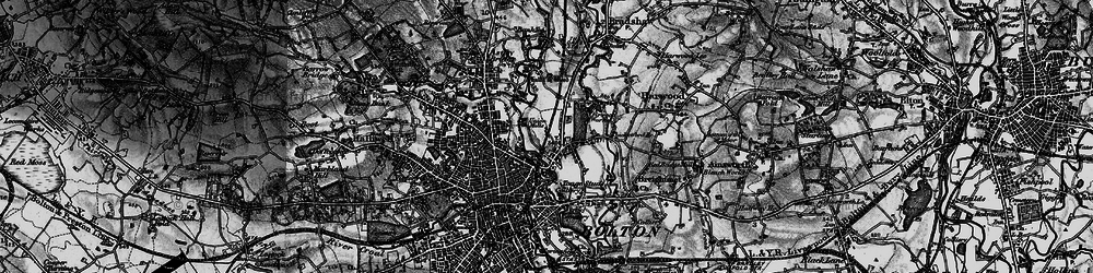 Old map of Tonge Moor in 1896