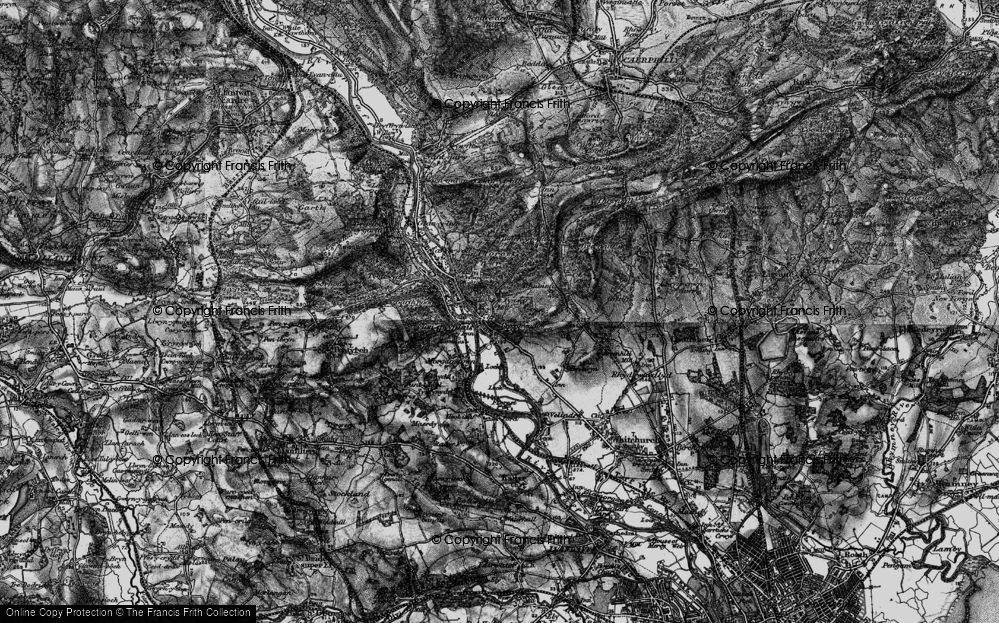 Old Map of Tongwynlais, 1898 in 1898