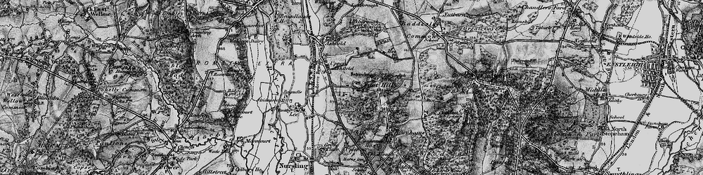Old map of Toothill in 1895