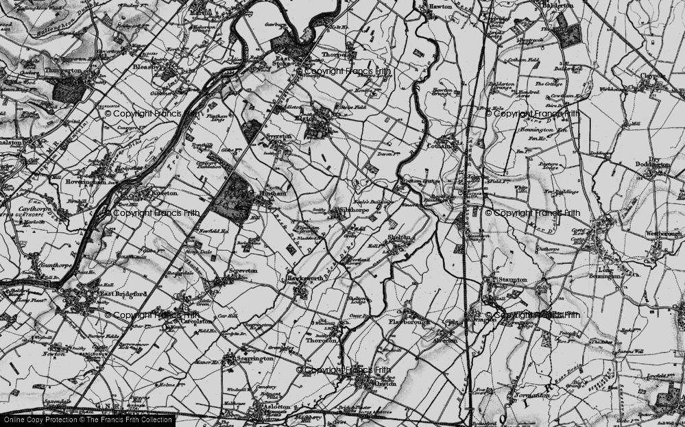 Old Map of Top Green, 1899 in 1899
