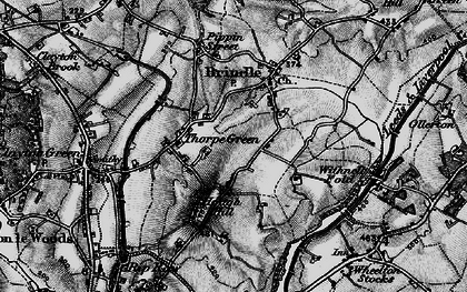 Old map of Top o'th' Lane in 1896