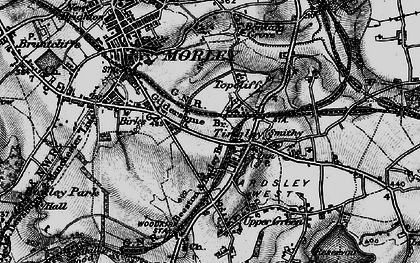 Old map of Topcliffe in 1896