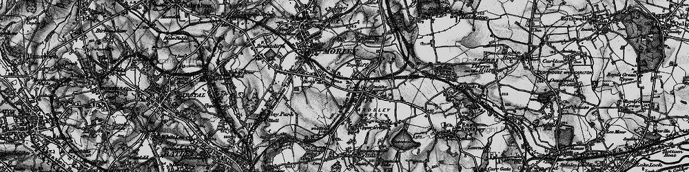Old map of Topcliffe in 1896