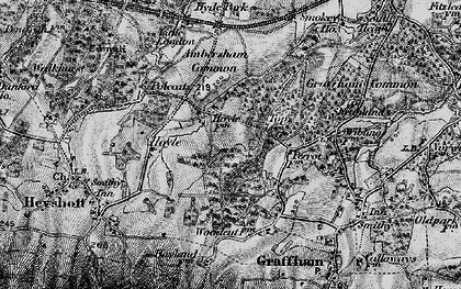 Old map of Topleigh in 1895