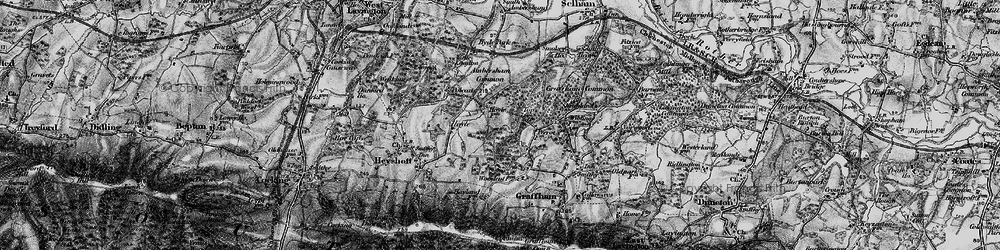 Old map of Topleigh in 1895