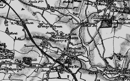 Old map of Toprow in 1898