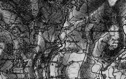 Old map of Broadall Lake in 1898
