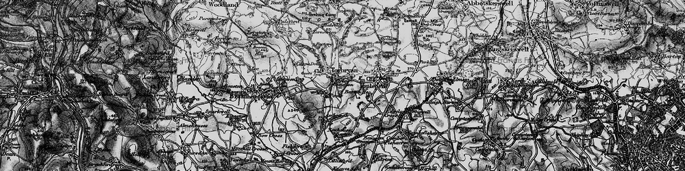 Old map of Torbryan in 1898