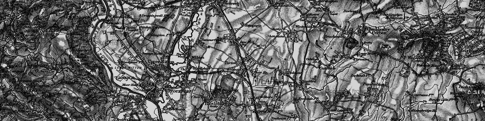 Old map of Torton in 1898