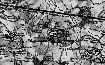 Old map of Tostock in 1898