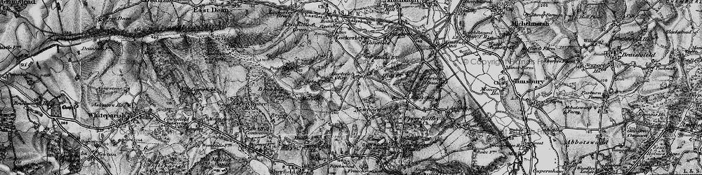 Old map of Tote Hill in 1895