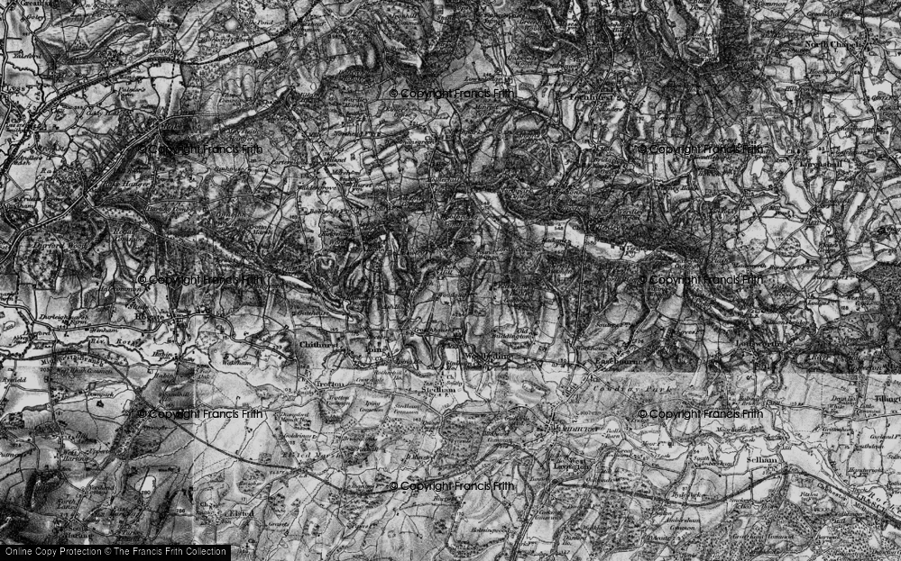 Old Map of Tote Hill, 1895 in 1895