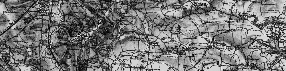 Old map of Totham Plains in 1896