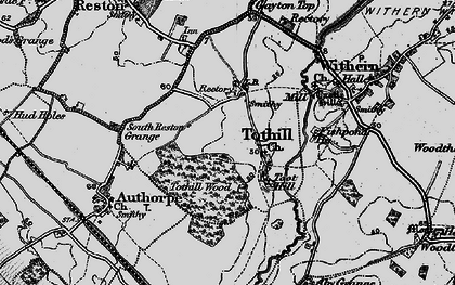 Old map of Toot Hill (Motte and Bailey) in 1899