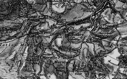 Old map of Totley in 1896