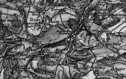 Old map of Totley Brook in 1896