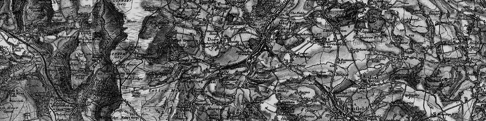 Old map of Totley Brook in 1896