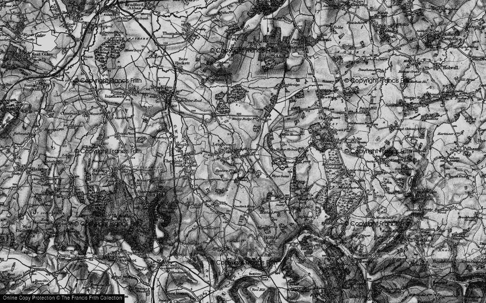 Old Map of Totnell, 1898 in 1898