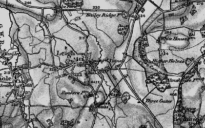 Old map of Totnell in 1898