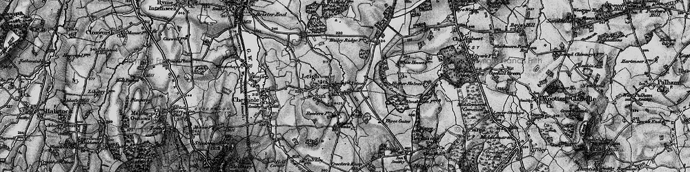 Old map of Totnell in 1898