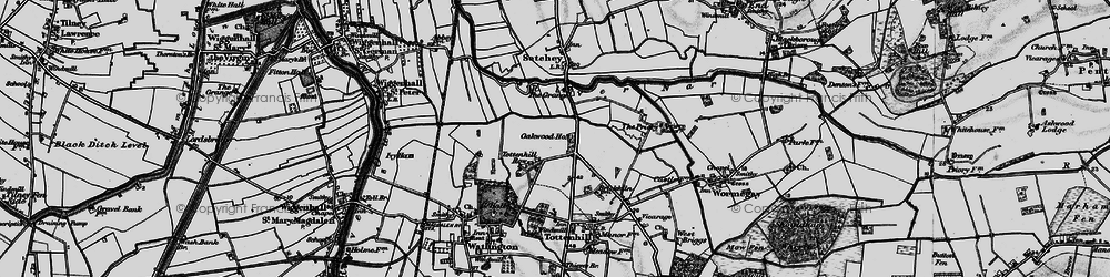Old map of Tottenhill Row in 1893
