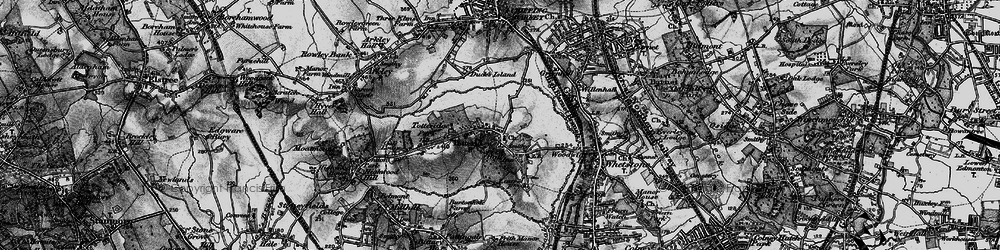 Old map of Totteridge in 1896