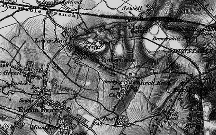 Old map of Totternhoe in 1896