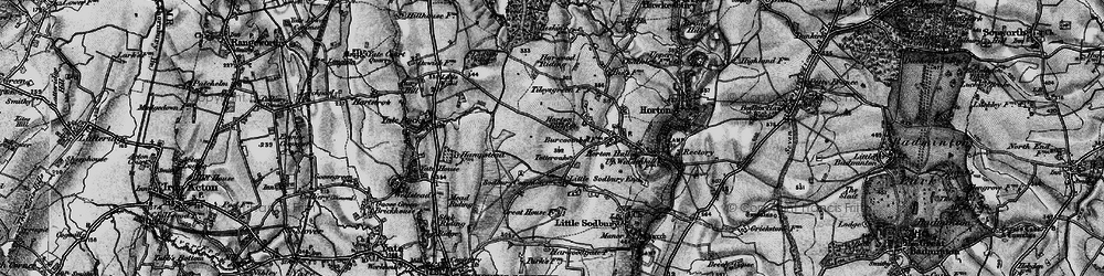 Old map of Totteroak in 1898