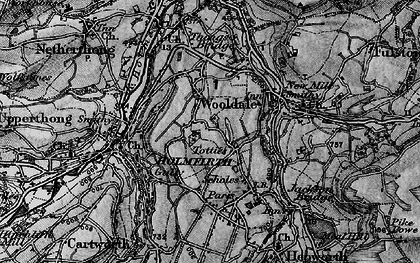 Old map of Totties in 1896