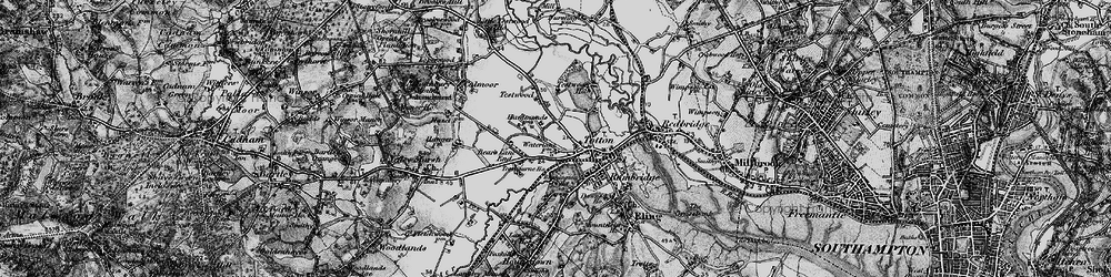 Old map of Totton in 1895