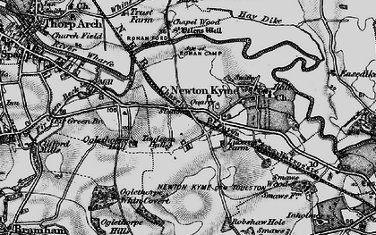 Old map of Toulston in 1898