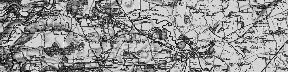 Old map of Toulston in 1898