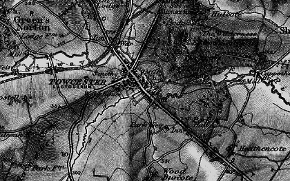 Old map of Towcester in 1896