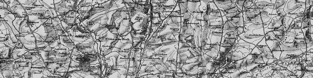 Old map of Tower Hill in 1895