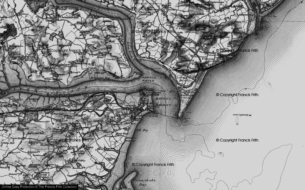 Old Map of Tower Hill, 1896 in 1896