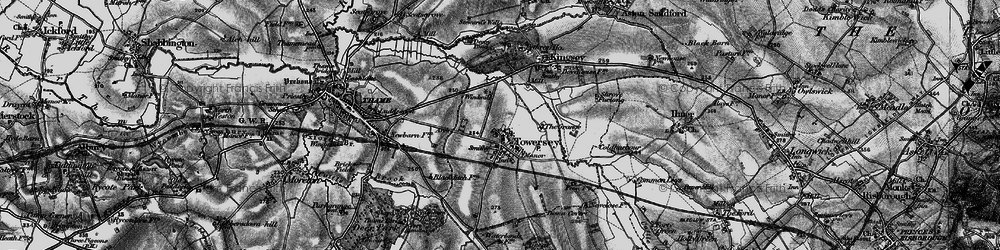 Old map of Towersey in 1895