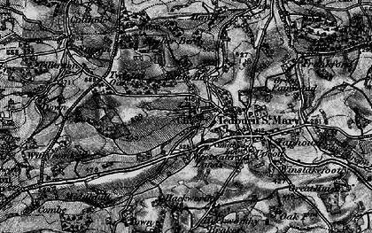 Old map of Town Barton in 1898