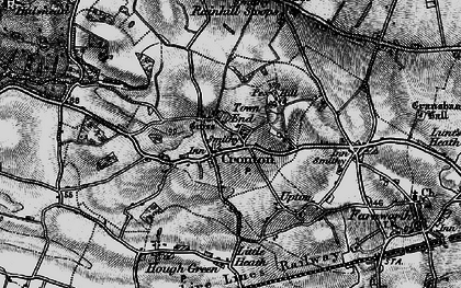 Old map of Town End in 1896