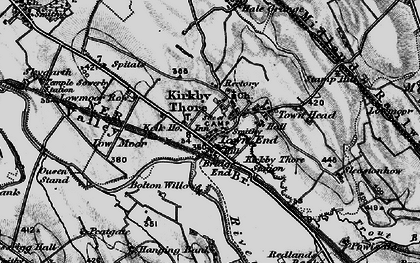 Old map of Town End in 1897