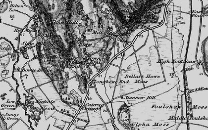 Old map of Bellart How Moss in 1898
