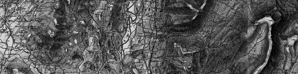 Old map of Town End in 1898