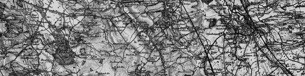 Old map of Town Fields in 1897