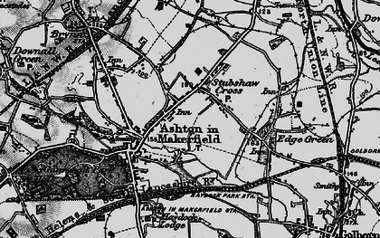 Old map of Town Green in 1896
