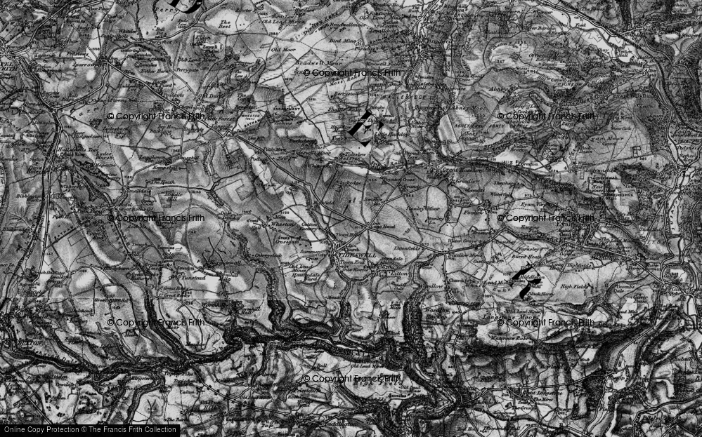 Old Map of Town Head, 1896 in 1896