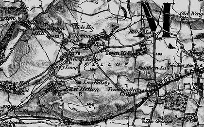 Old map of Town Kelloe in 1898