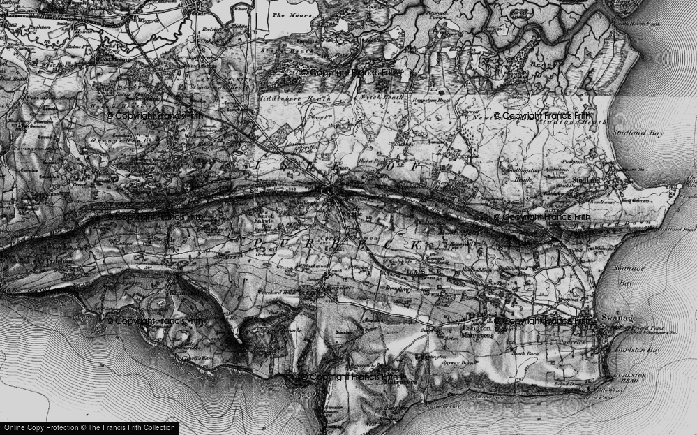Old Map of Historic Map covering Norden Station in 1897