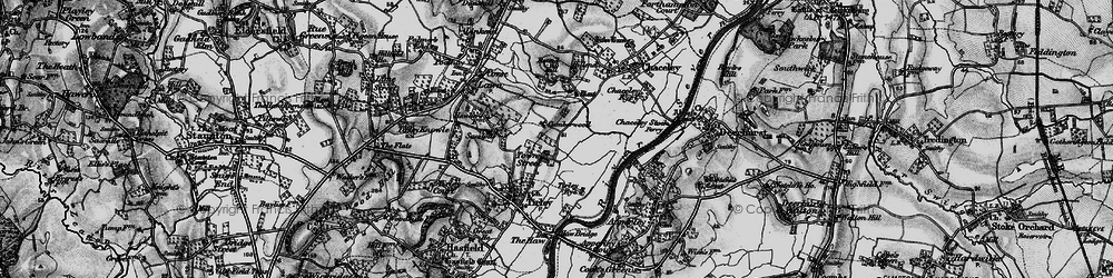 Old map of Town Street in 1896