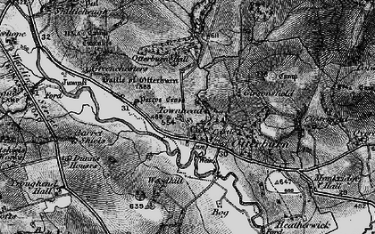 Old map of Woodhill in 1897